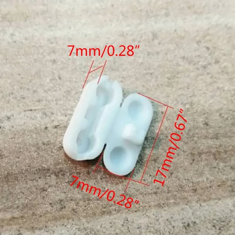 20 قطعة موصل سلسلة بلاستيكية بيضاء، حبات سلسلة ستائر رومانية عمودية، مشبك استبدال حبل الستائر - 6