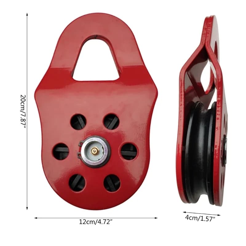 Reliable 10Ton Snatch Pulley Block Snatch Block Strength Recovery OffRoad Pulley Sheave Qulity Steel Construction M4YD - 5