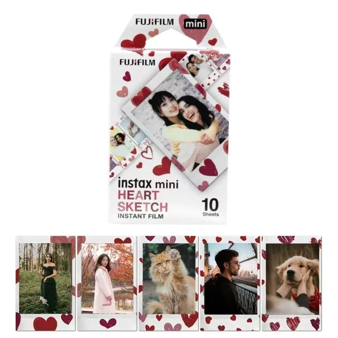 ورق صور فوري 3 بوصة فوجي فيلم إنستاكس هارت ميني 12 11 9 8 لكاميرات 70 7s 50s 90 99 25 شير SP-1 - 3