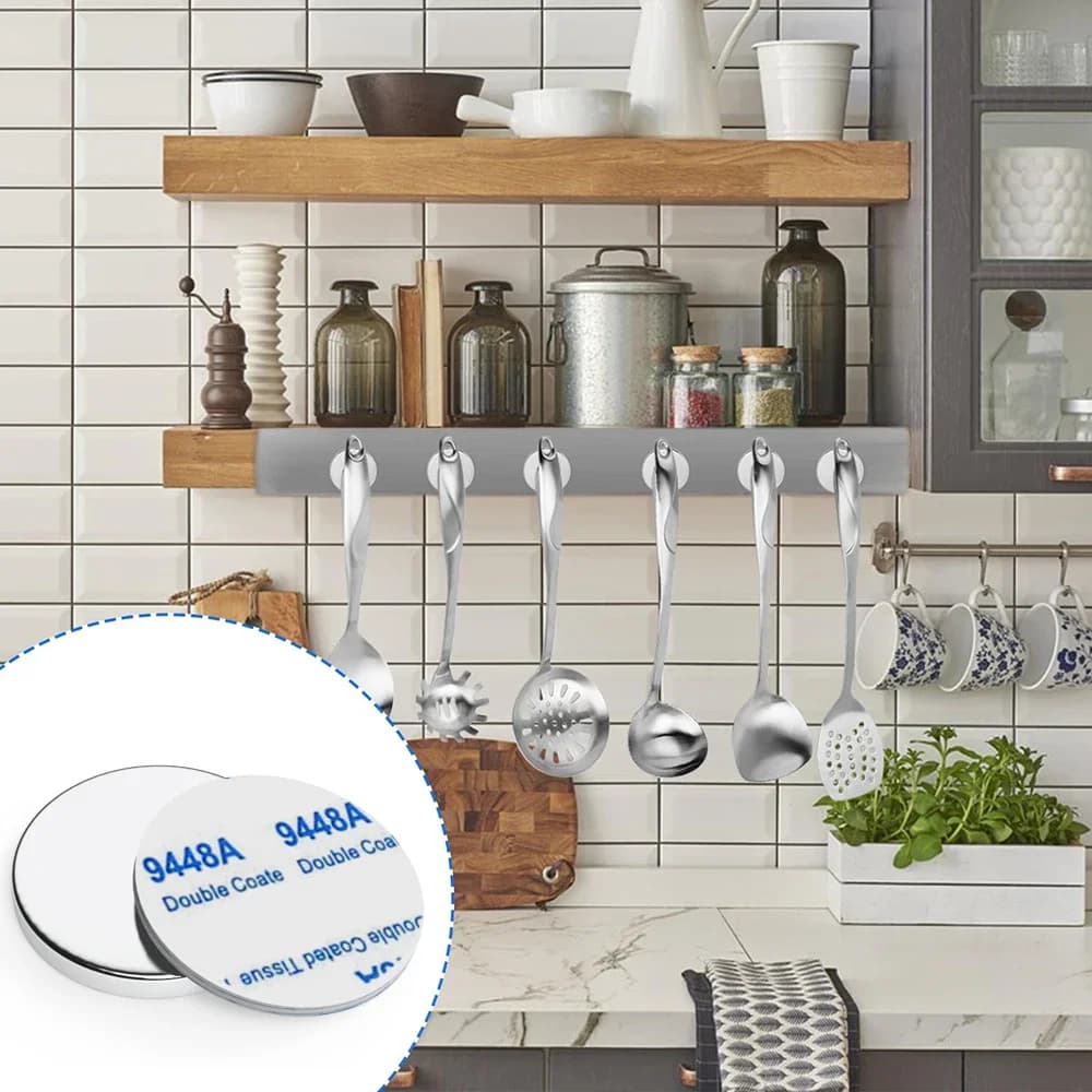 Super Powerful Magnet Neodymium With double-sided adhesive Magnet Round NdfeB N35 Strong Permanent Magnetic imanes Refrigerator - 6