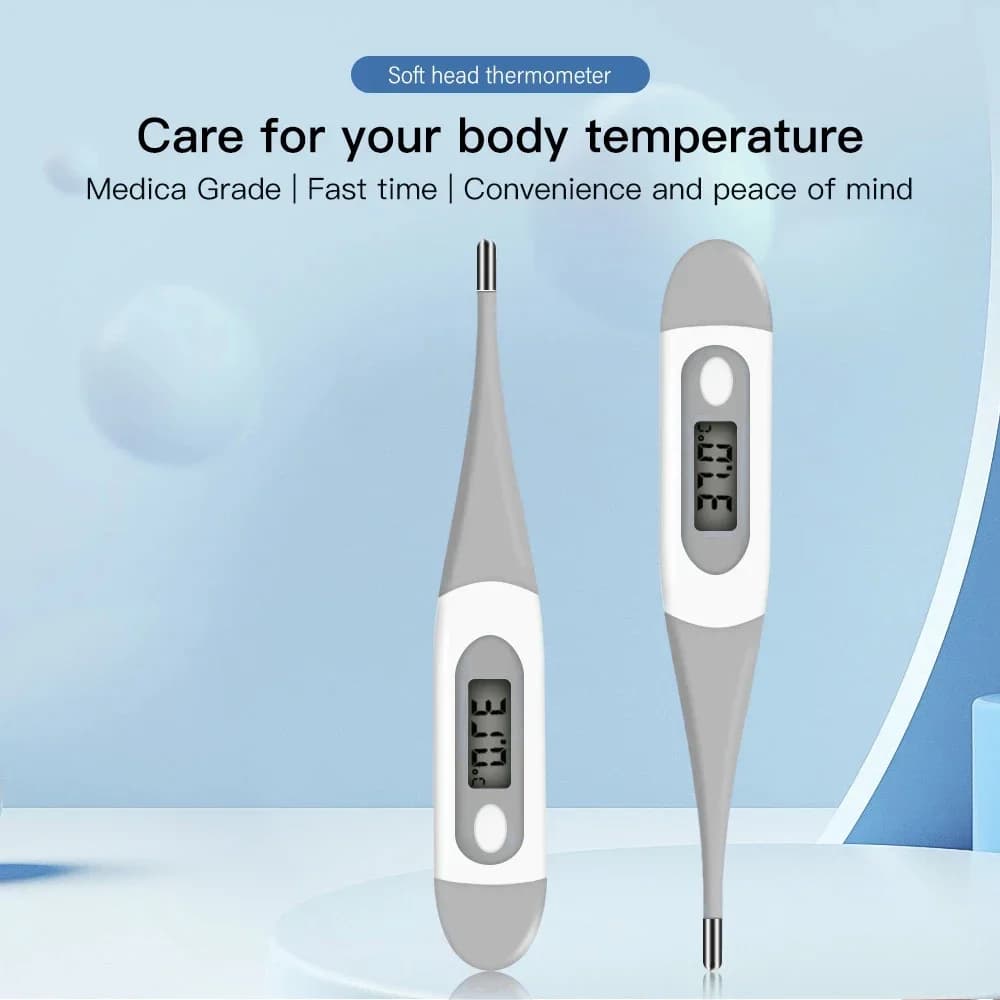 Medical Household Thermometer Baby Adult Medical Ear Thermometer Digital Thermometer Fever Oral Type Home Using Fast Reading - 4