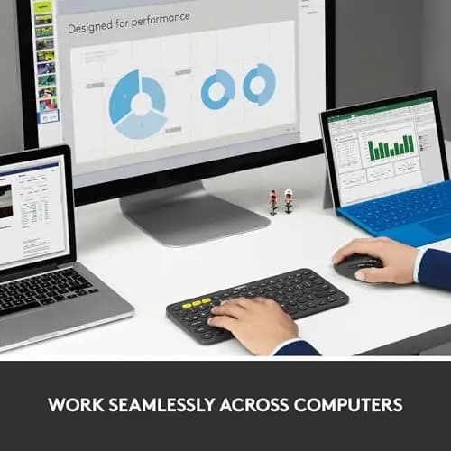 Logitech M720 Wireless Mouse Bluetooth & Unifying Dual-Mode Multi-Device Switching for Office/Home/Laptop Use - 4
