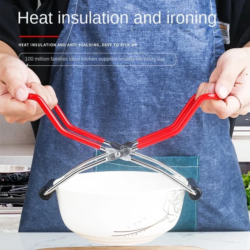 كماشة معلبة من الشركة المصنعة، كماشة رفع معلبة مقاومة للحرارة ومضادة للانزلاق، رافع معلب، رافع جرة التعليب - 2