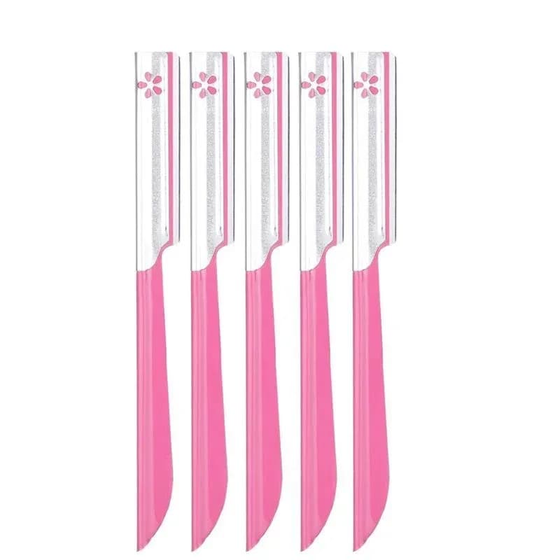 5pc Eyebrow Epilator Sets for Women Makeup Beauty Eyebrows Hair Removal Styling Tool Steel Blade Facial Razor Trimmer - 6