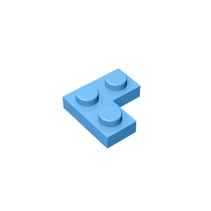 Gobricks GDS-585 Plate 2 x 2 Corner compatible with lego 2420 pieces of children's DIY Educational Building Blocks Technical - 6