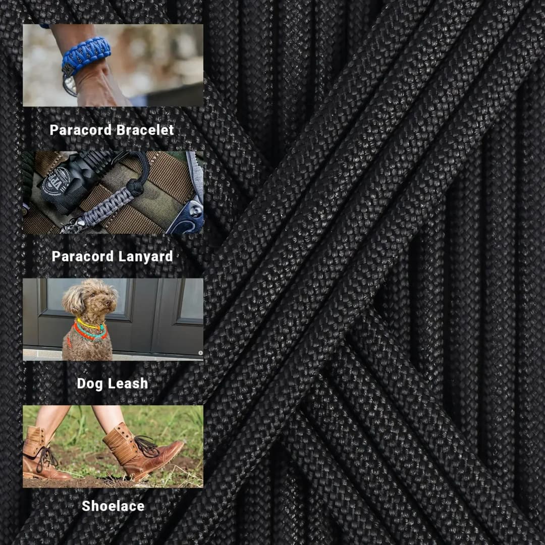7 Strand 550 Paracord 5 15 30M 100FT Strong Heavy-Duty Camping Rope Tactical Parachute Cord Outdoor Gear Tent Rope 4mm Hiking - 3