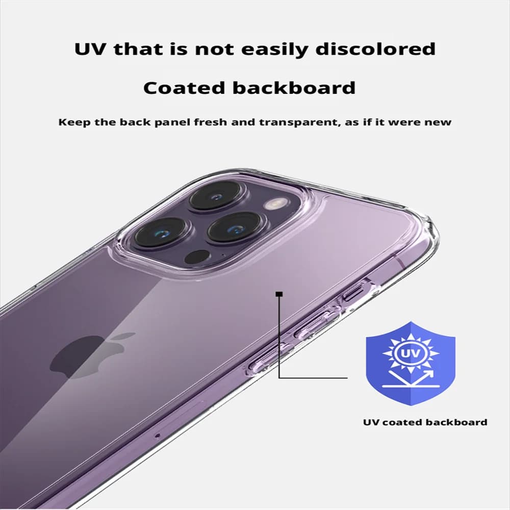 Spigen Ultra Hybrid Non Yellowing Clear Case For iPhone 17 16 Plus 15 14 13 12 Pro Max Shockproof Transparent Bumper Back Cover - 3