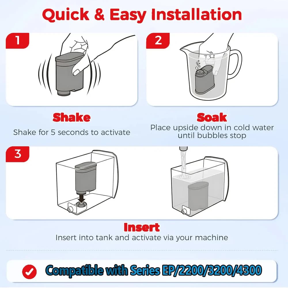 Coffee Machines Filter For Philips Saeco AquaClean CA6903/10/00/01/22/47 CMF009, Improves Coffee Taste Water Filter Replacement - 2