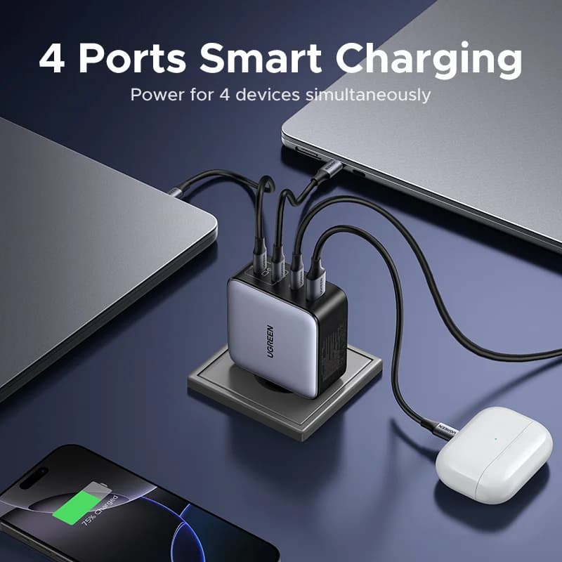UGREEN 200W Travel GaN Charger PD 3.1 140W QC4.0 3.0 Quick Charge For Macbook Pro Laptops iPhone 17 16 Samsung S25 Xiaomi Tablet - 4