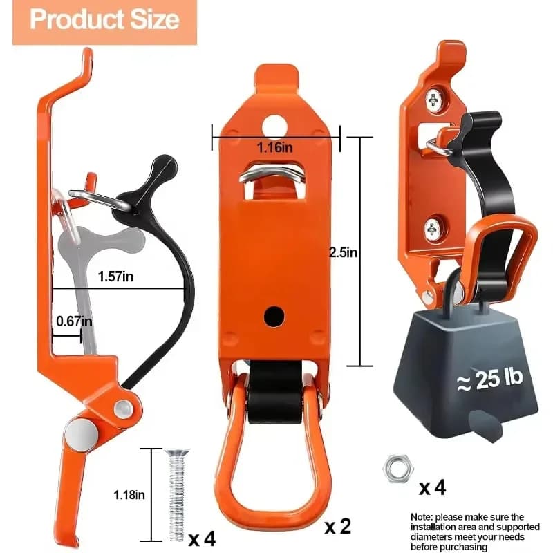 2-4 قطع حامل تثبيت الأدوات حامل تركيب على الحائط حامل فأس الحفر تحرير سريع مشبك حامل فأس الحفر سيارة قافلة قارب إكسسوارات منزلية - 3