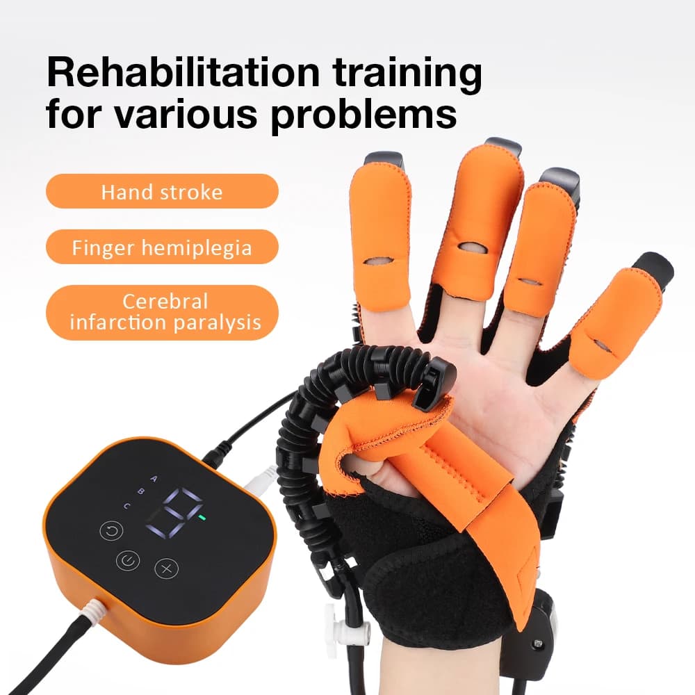Rehabilitation Robot Glove Hand Exerciser Finger Training Gloves Stroke Hemiplegia Devices Hand Rehabilitation Trainer Rehab - 2