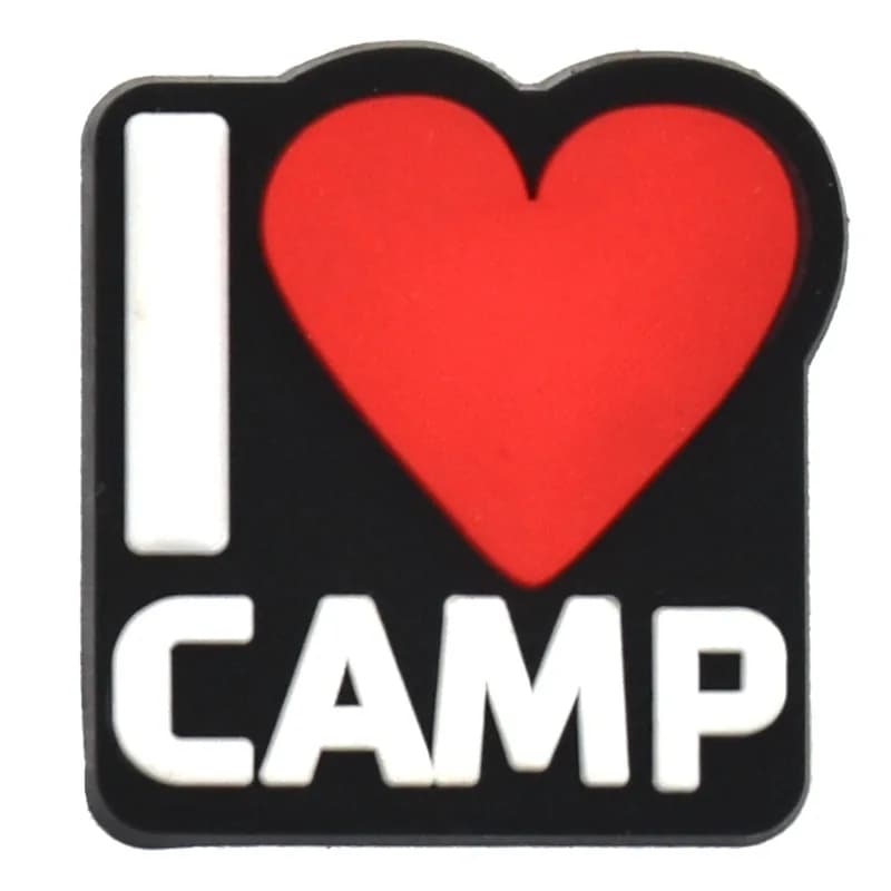 جديد 1 قطعة الحب مخيم السفر أحذية الحفلات السحر ل Crocs قباقيب ذاتية الصنع الاطفال دبوس الديكور الجينز إكسسوارات أحذية X-mas بالجملة - 6