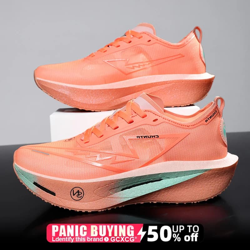 أحذية جري بلوح كربوني للماراثون، خفيفة الوزن وقابلة للتنفس للرجال، مريحة وغير زلقة للنساء - 3