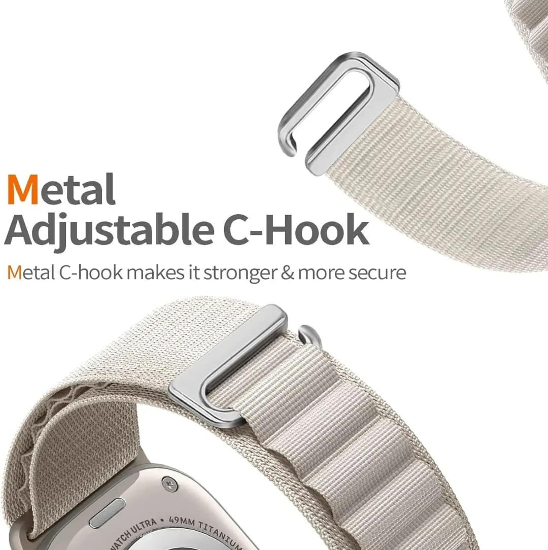 Alpine Loop Nylon Strap for Samsung Galaxy Watch 8/8 Classic Sport Breathable Wristband Correa for Galaxy Watch Ultra 2025 47mm - 4