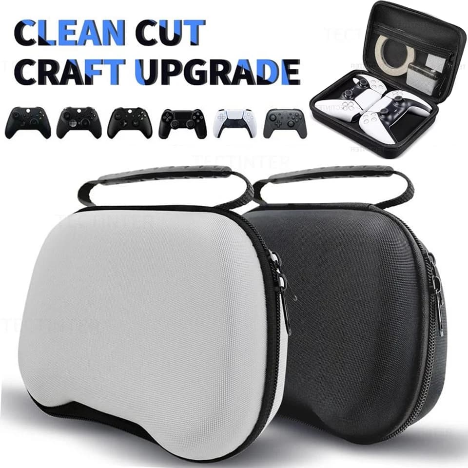 حقيبة حمل وتخزين محمولة لأجهزة PS5 وPS4 وPS3/Xbox Series، حقيبة واقية من EVA لأكسسوارات Nintendo Switch Pro