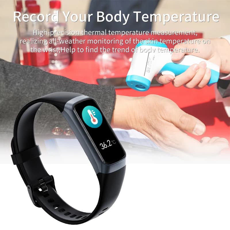 LIGE 1.1 inch Amoled Smart Watch Smartwatch Band Women Heart Rate Monitoring Waterproof men Smart Bracelet Sport Fitness Tracker - 2