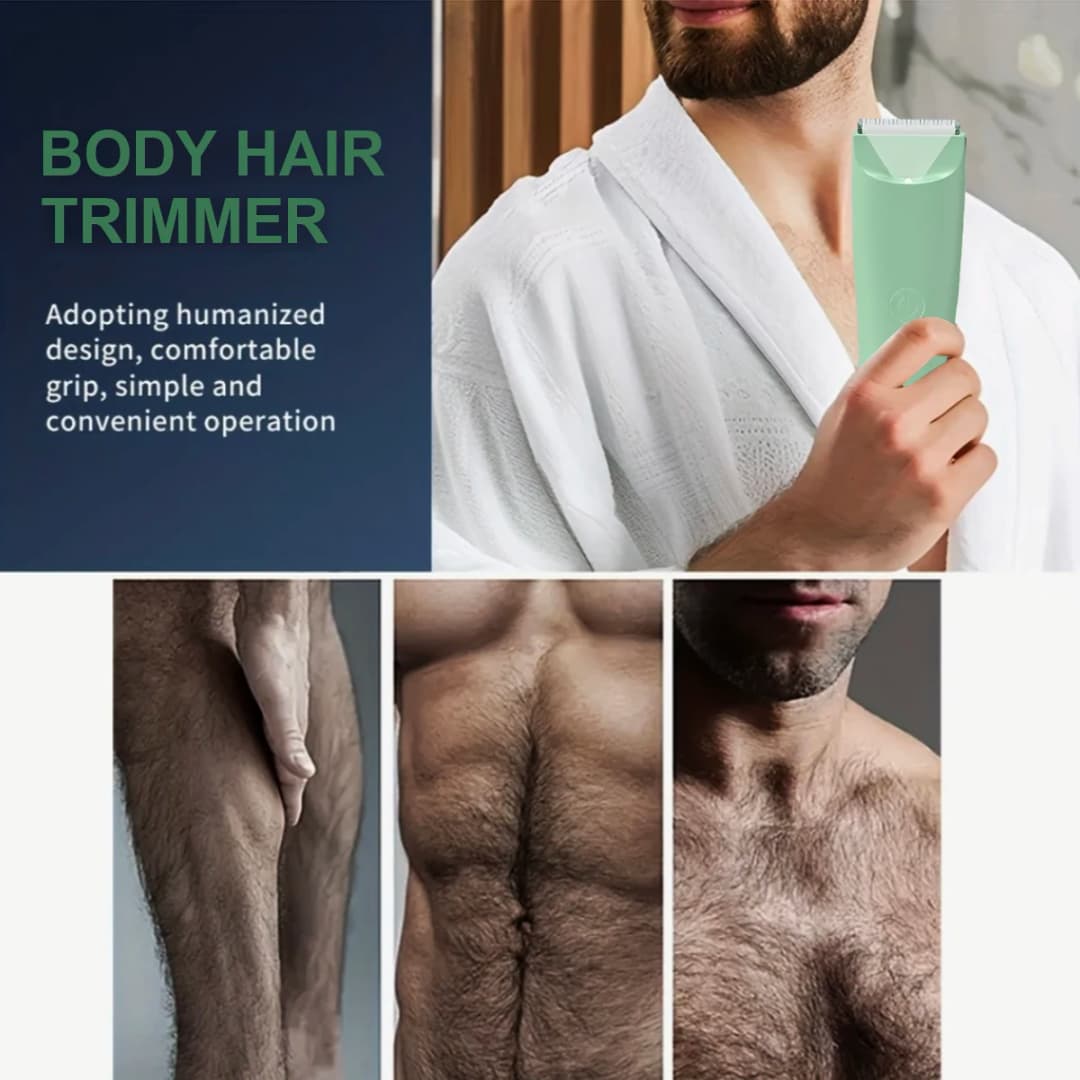 ماكينة تشذيب شعر الجسم للرجال والنساء، تشذيب البطن والفخذ، ماكينة حلاقة كروية كهربائية، طقم العناية بالحلاقة - 4