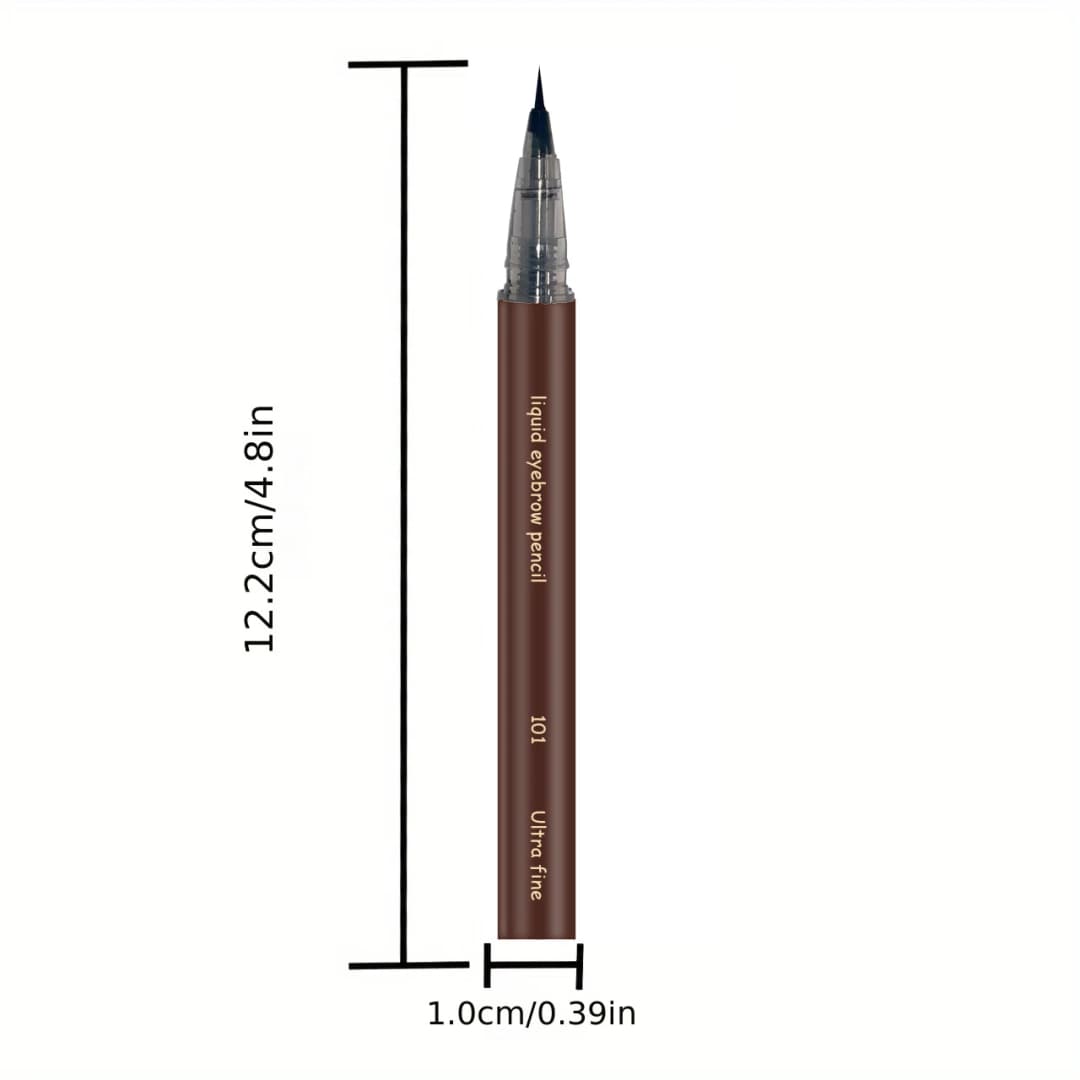 Ultra-fine ultra-fine eyebrow pencil waterproof professional sweat-proof liquid eyeliner Eyebrow dual-purpose durable makeup art - 2