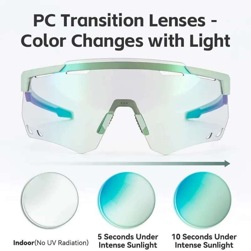 ROCKBROS Cycling Glasses MTB Road Bike Eyewear Driving Golf Goggles Protection Sports UV400 Sunglasses Polarized/Photochromic - 6