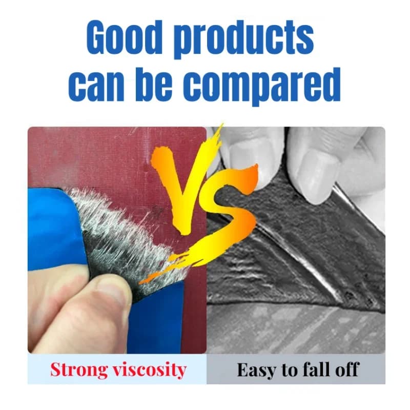 شريط عازل لتسرب السقف بطول 5 أمتار، ذاتي اللصق، غشاء عازل للماء، عزل حراري، مقاوم لتشققات الجدران، أداة إصلاح، أشرطة لاصقة من البولي إيثيلين - 3