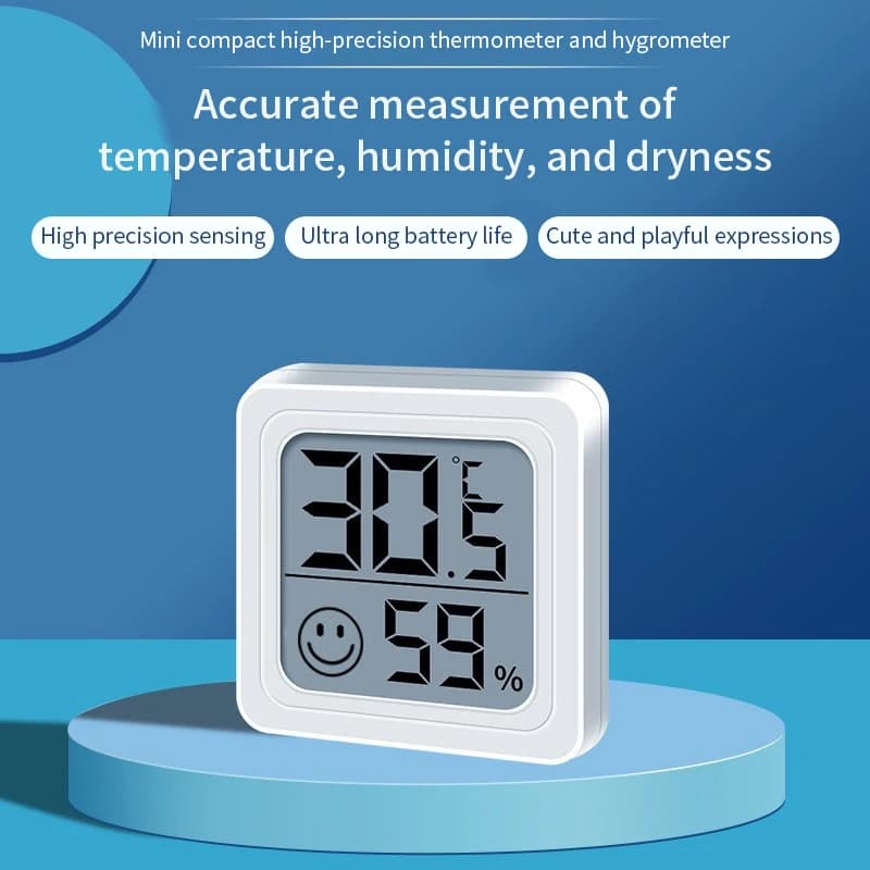 LCD Digital Thermometer Hygrometer Indoor Room Electronic Temperature Humidity Meter Sensor Gauge Weather Station For Home ﻿ - 5