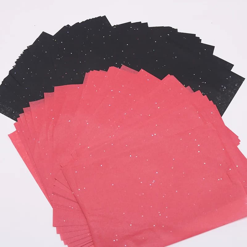 100 ورقة A5 ملونة 21x14 سم، أوراق تغليف النبيذ، ورق حرف يدوي للطي، ديكور منزلي لحفلات الزفاف - 5