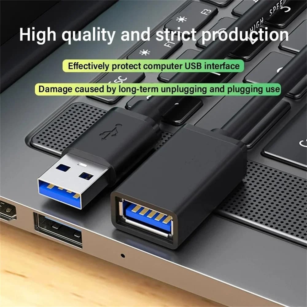 5Gbps Male to Female USB 3.0 Extension Cable USB3.0 Extender Data Cord For PC PS3 Laptop to U Disk Smart TV USB Extension Cable - 2