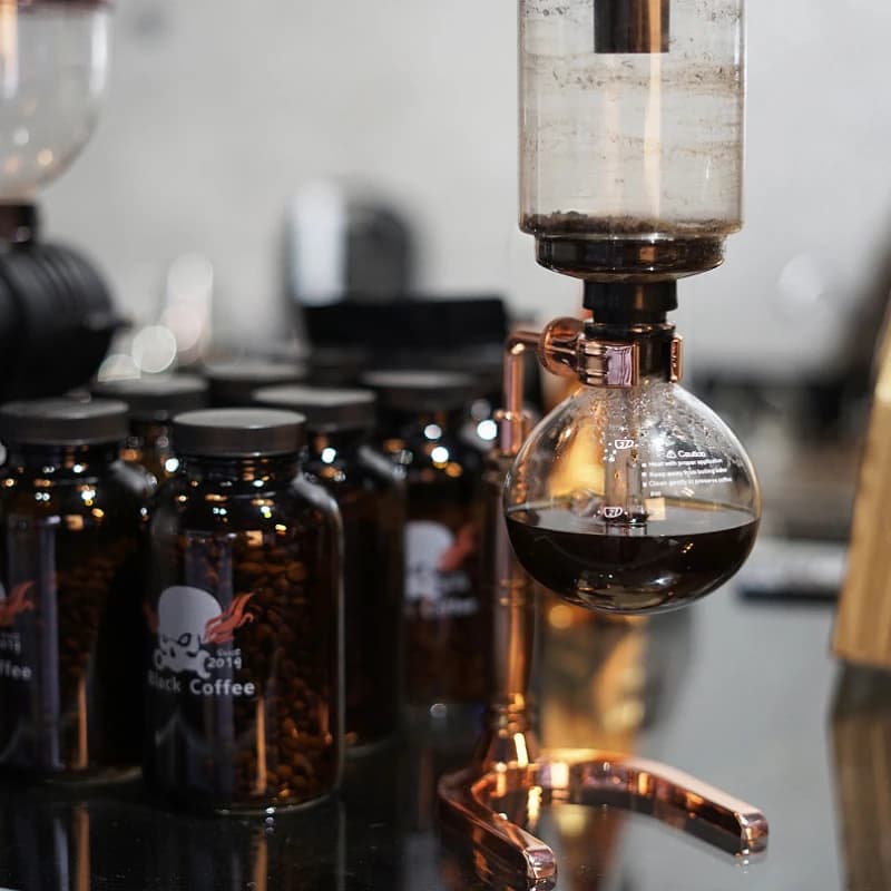 3/5cups Syphon coffee maker Siphon coffee pot Resistant Glass Brewing teaware cafes - 3