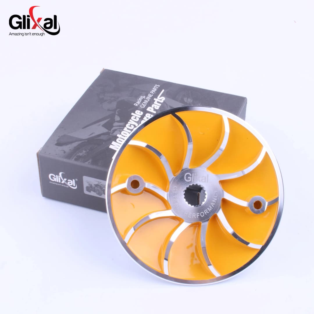Glixal GY6 125 150cc Racing Lightweight Variator Drive Face Fan for 152QMI 157QMJ Engine Scooter Moped ATV Go-kart Quads - 3