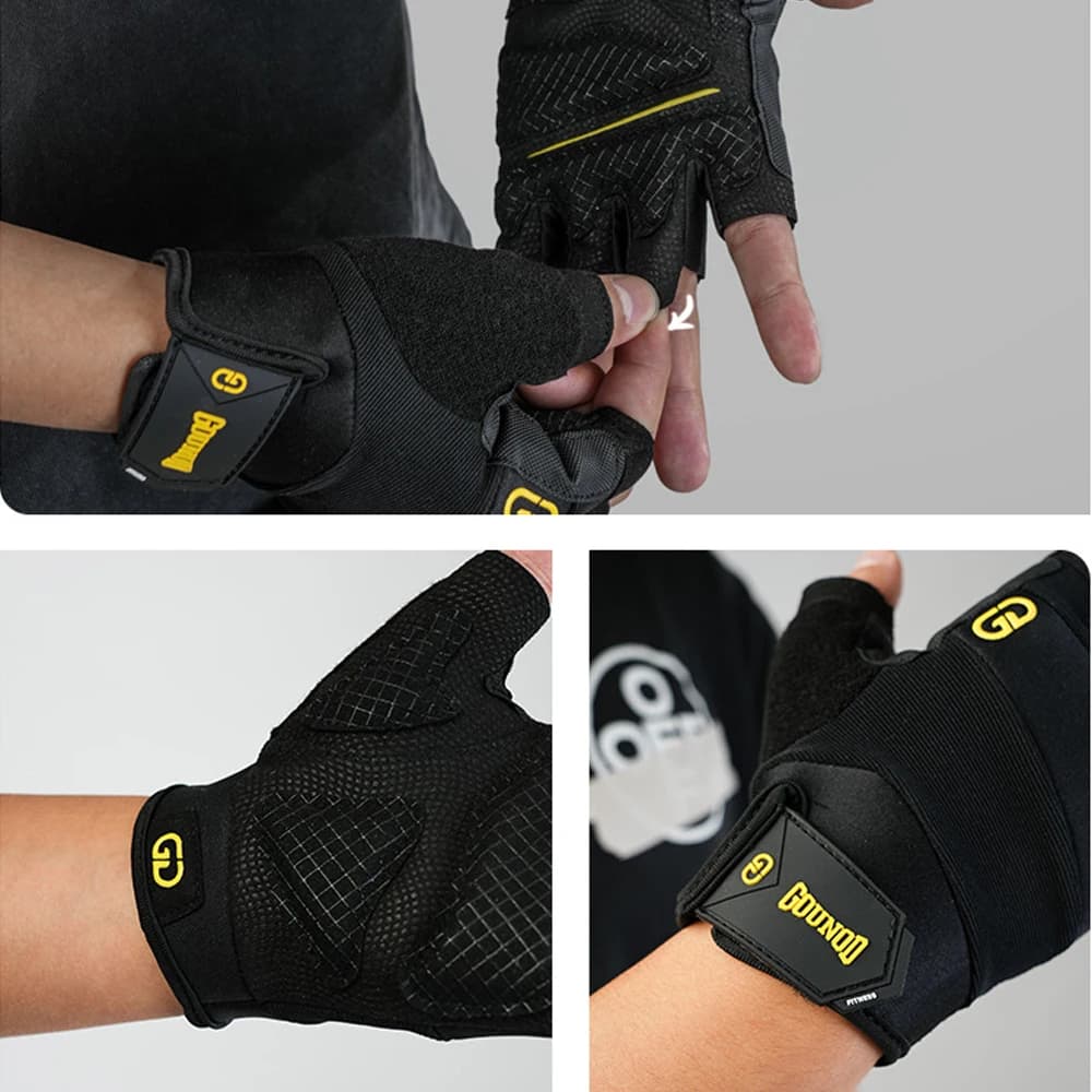 1Pair  Unisex Workout Gloves Full Palm Protection Weight Lifting Gym Gloves for Training Cycling Fitness Exercise - 4