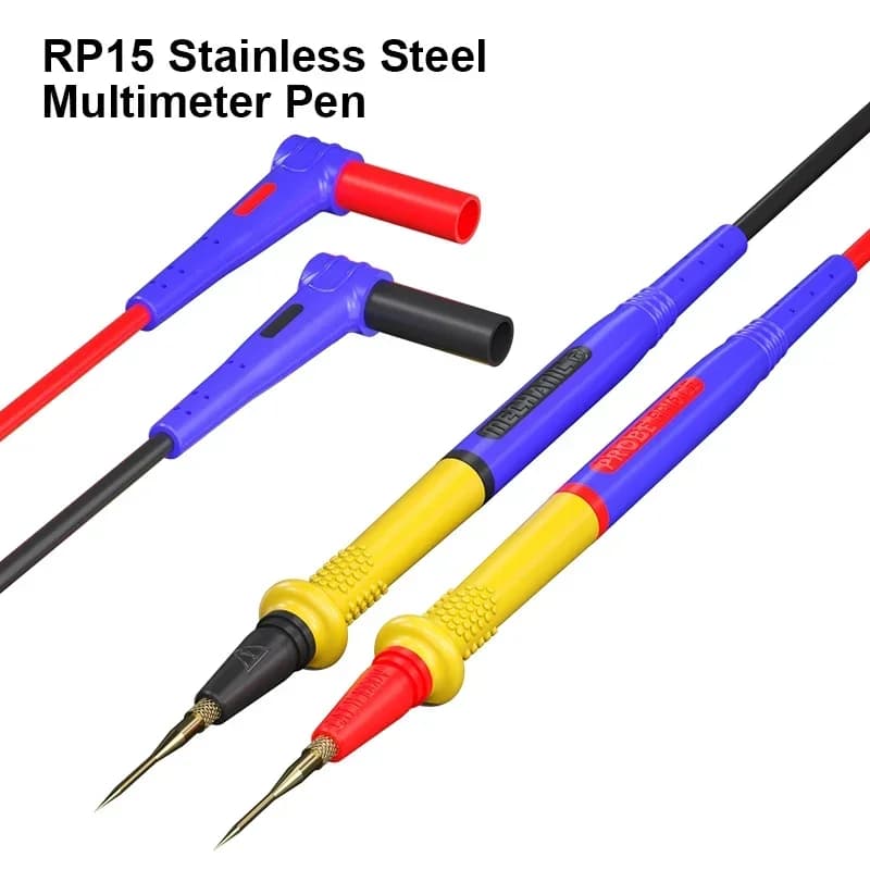 سلك قلم ميكانيكي متعدد الفولاذ المقاوم للصدأ ، طرف قابل للتبديل ، إبرة شاملة رفيعة ، مسبار اختبار ناعم ، RP15 ، 7.5 V ، 20A - 6