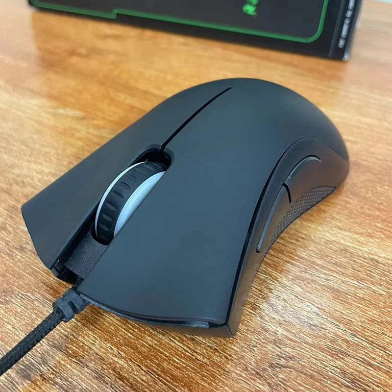 ماوس Razer Deathadder أساسي إضاءة خضراء 6400 مكتب منزلي - 3