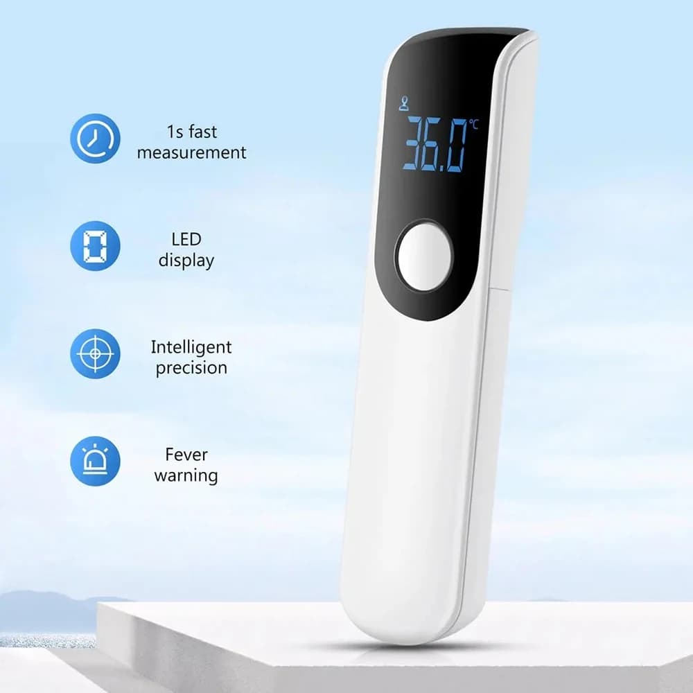 Medical Digital Non-Contact Thermometer Infrared Thermometer Forehead Ear medical Termometro Body Fever Baby/Adult Temperature - 4