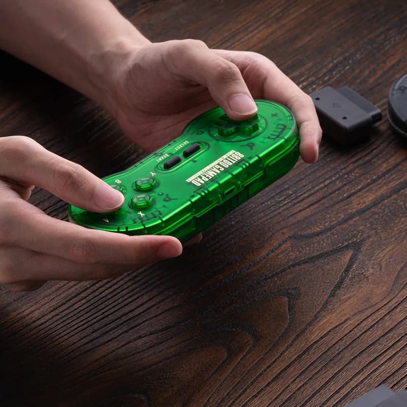 8BitDo SN30 2.4G Wireless Gamepad for Original SNES/SFC (Jade Green) - 6