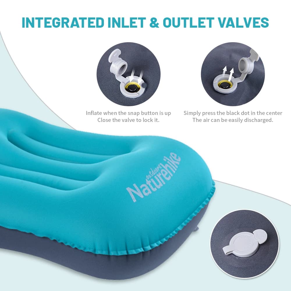 Naturehike Pillow Inflatable Pillow Self Inflating Pillow Air Pillow Ultralight Hiking Pillow Outdoor Travel Camping Pillow - 3