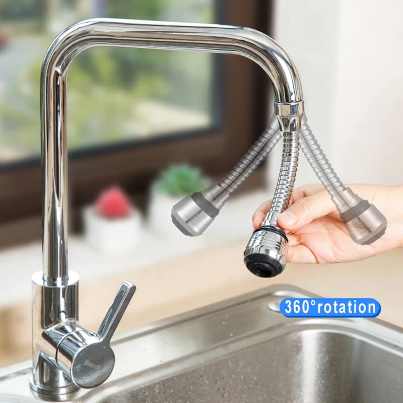 Kitchen Gadgets 2 Modes 360 Rotatable Bubbler High Pressure Faucet Extender Water Saving Bathroom Kitchen Accessories Supplies - 4