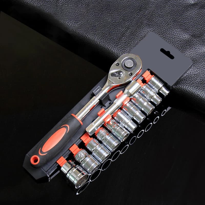 New Upgrade Wrench Socket Set Hardware Car Boat Motorcycle Bicycle Repairing Tool Short Socket Ratchet Auto Repair Tools Hand - 6
