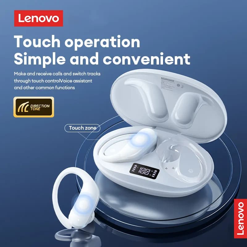 سماعات أذن مترجمة ذكية لينوفو XT55 OWS بلوتوث 5.4 لاسلكية تقليل الضوضاء مكالمات HD مع ميكروفون للسفر - 2