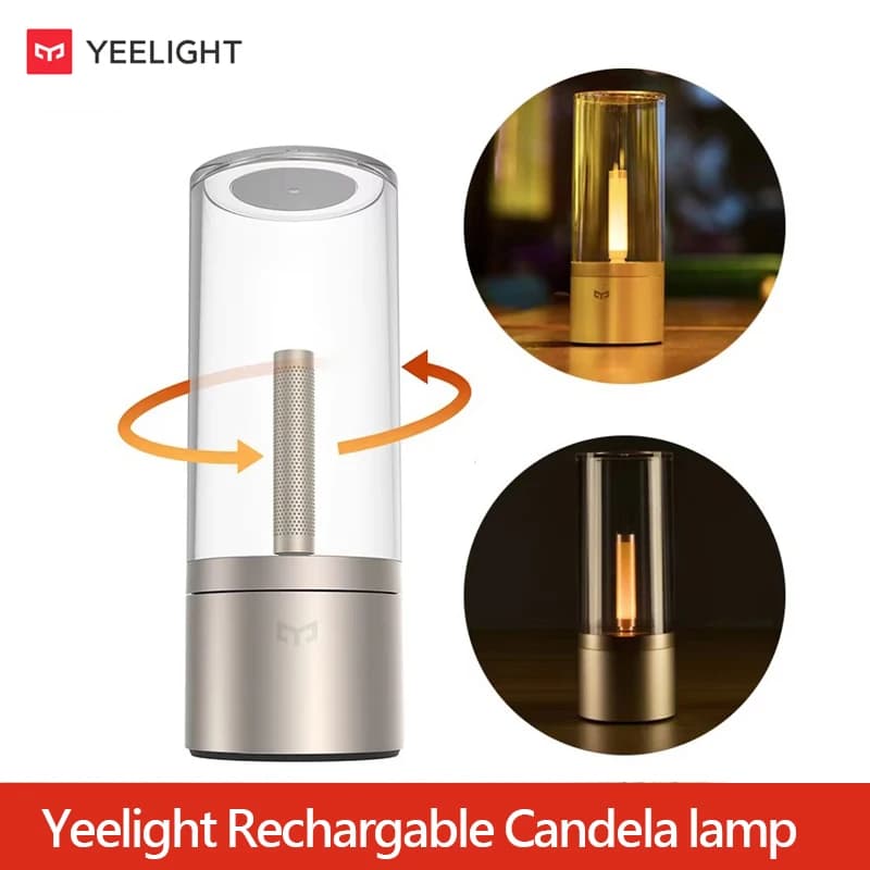 Yeelight Candela Lamp LED Night Light Rotate to Meet the Right Mood Candle-Like Breathing Atmosphere Light Stepless Dimming