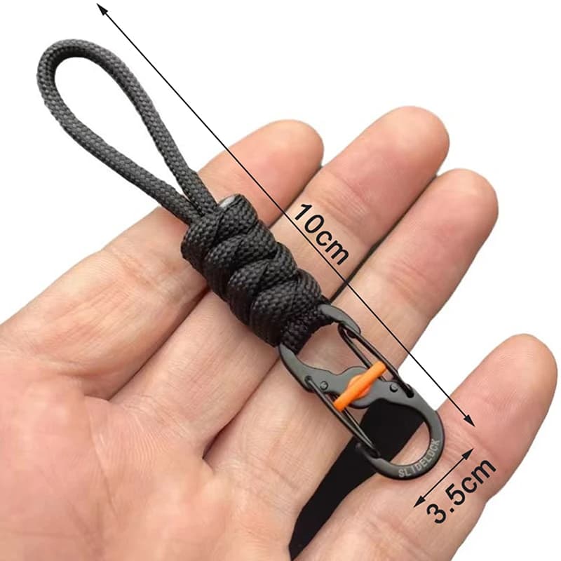 10cm Rope Anti-theft And Anti-lost 8-shaped Keychain With Lock 8-shaped Lock Portable Outdoor Lanyard Hanging Buckle - 6
