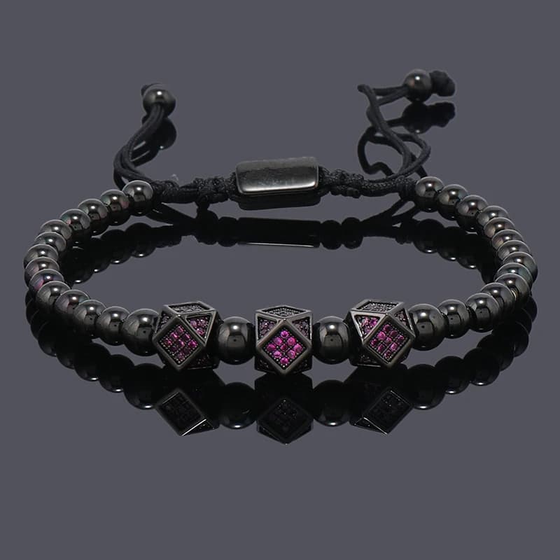 Luxury  Roal Rafa Man Bracelet For Women Stainless Steel Beaded Hand Jewelry Couple Gift - 3