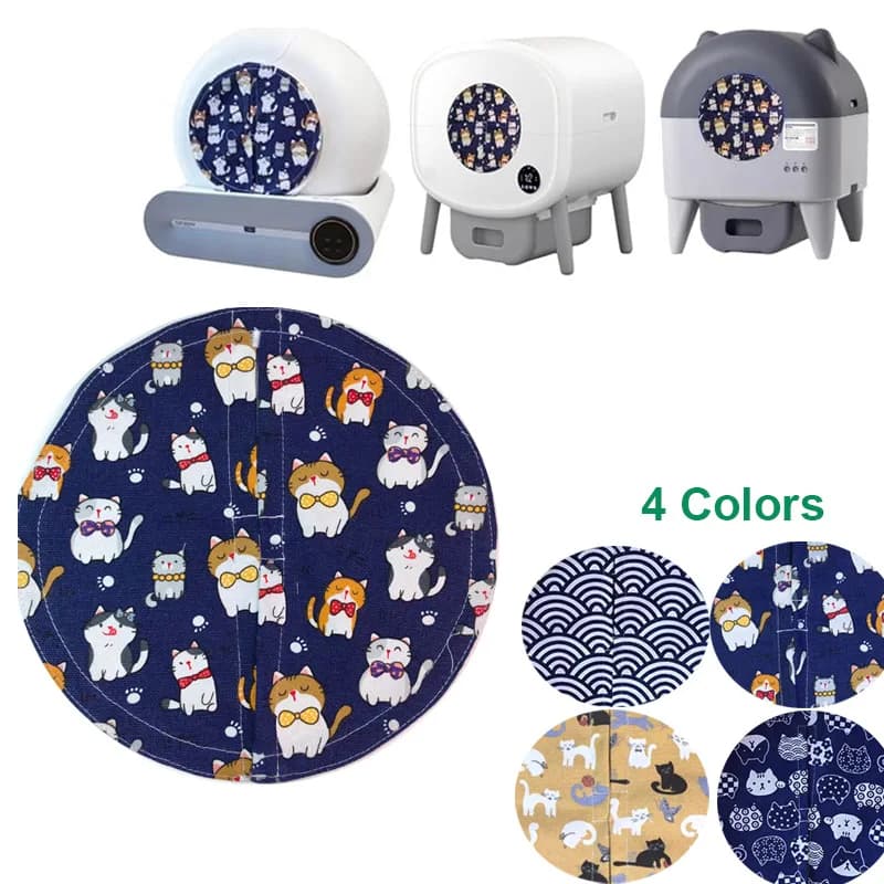 NewUpgraded Thick Cotton Magnetic Closure Door Curtain For TONEPIE Ti Pro Self Automatic Litter Box Accessories Odor Dust-Proof