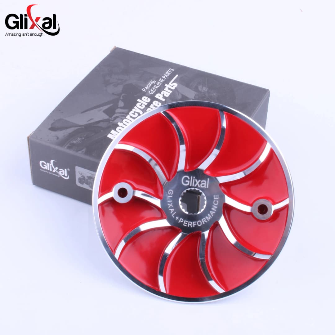 Glixal GY6 125 150cc Racing Lightweight Variator Drive Face Fan for 152QMI 157QMJ Engine Scooter Moped ATV Go-kart Quads - 5