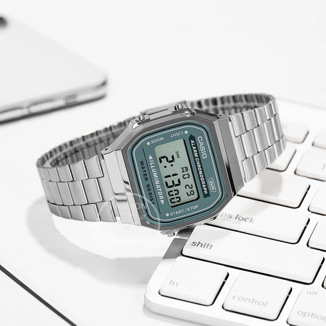Casio watches for men Small Silver Watch Electronic Vintage Waterproof Watch reloj hombre New for 2025 A168WA - 2