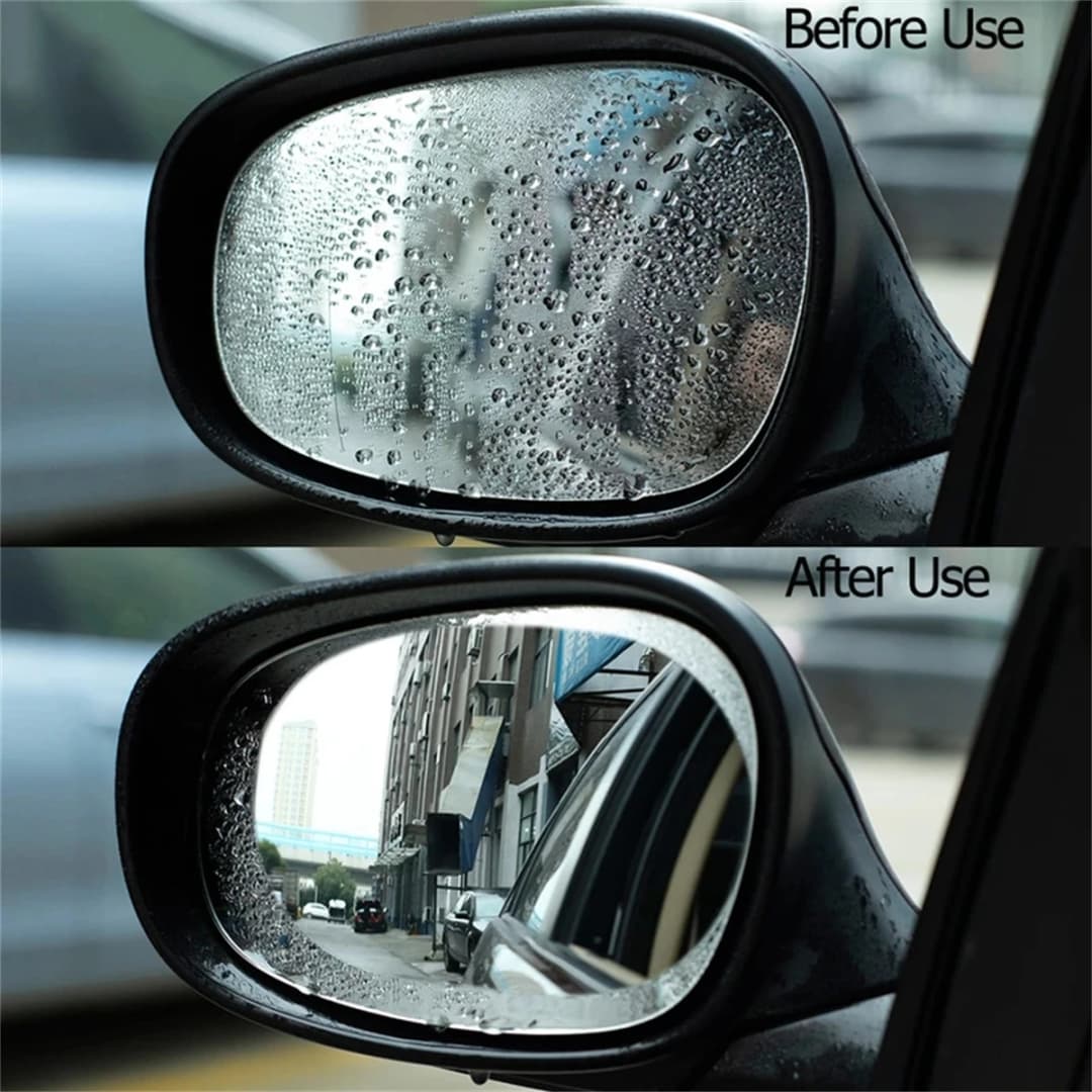 4pcs/set 2pcs Car Rearview Mirror+2 side windows Rainproof Film Rearview Mirror Rainproof Tape - 2