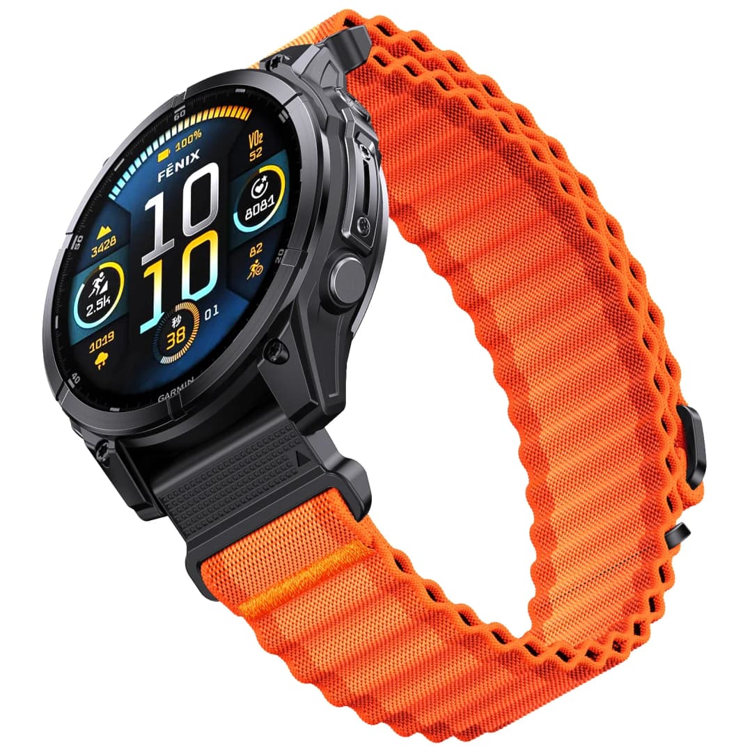 حزام QuickFit بعرض 22mm و26mm لـ Garmin Fenix8 47/51mm و7 و7X Pro و6 و6X و5 و5X Plus مع سوار استبدال بديهي 2 - 3