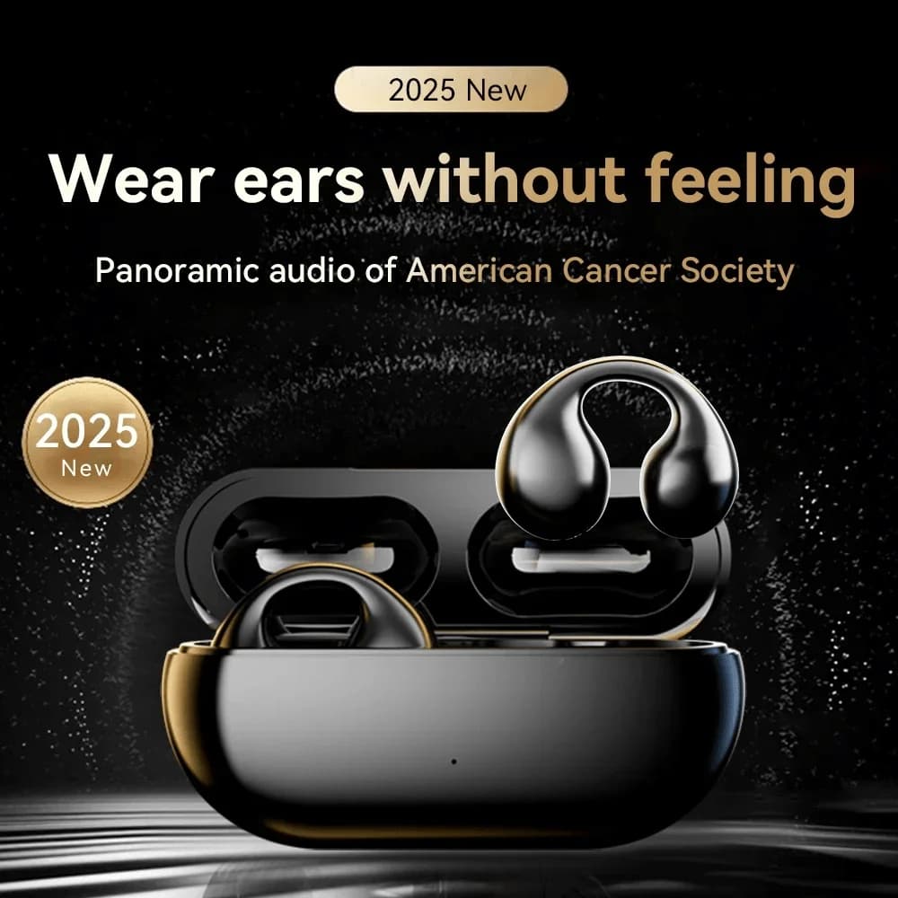 Wireless Bluetooth Earclip Earphone Outdoor Sport Earbud With Charging Bin HIFI Sound Earbud For Xiaomi Running Painless Headset - 3