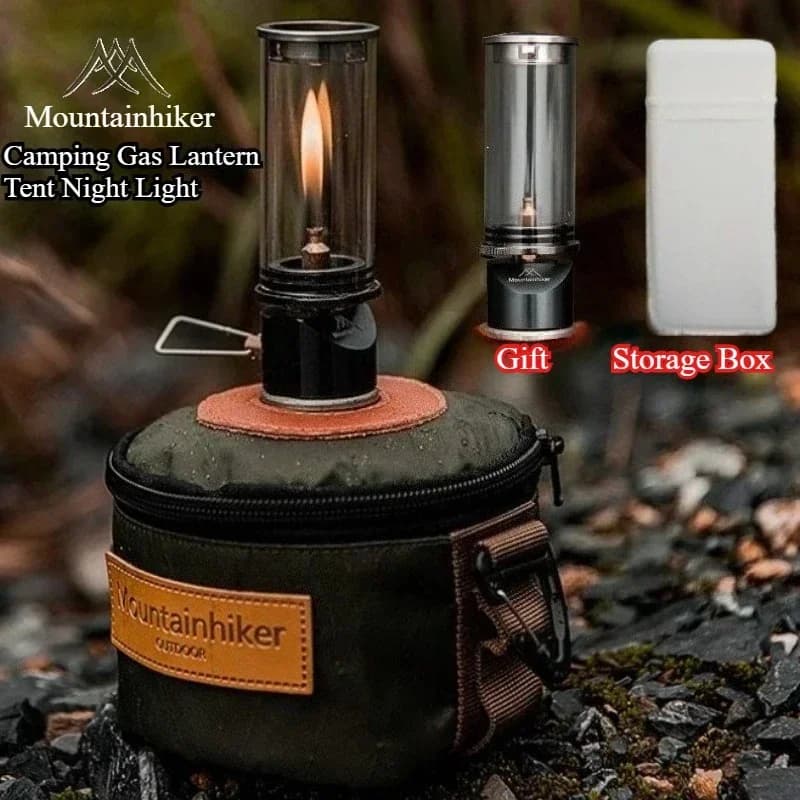 Mountainhiker Windproof Gas Candle Lamp Dreamlike Candlelight Tent Lighting Outdoor Camping Equipment Portable Lighting Lantern