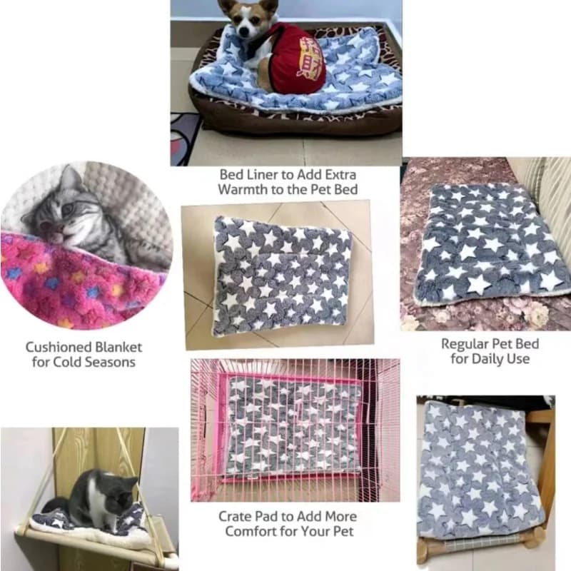 Flannel Pet Mat Dog Bed Cat Bed Thicken Sleeping Mat Dog Blanket Mat For Puppy Kitten Pet Dog Bed for Small Large Dogs Pet Rug - 4