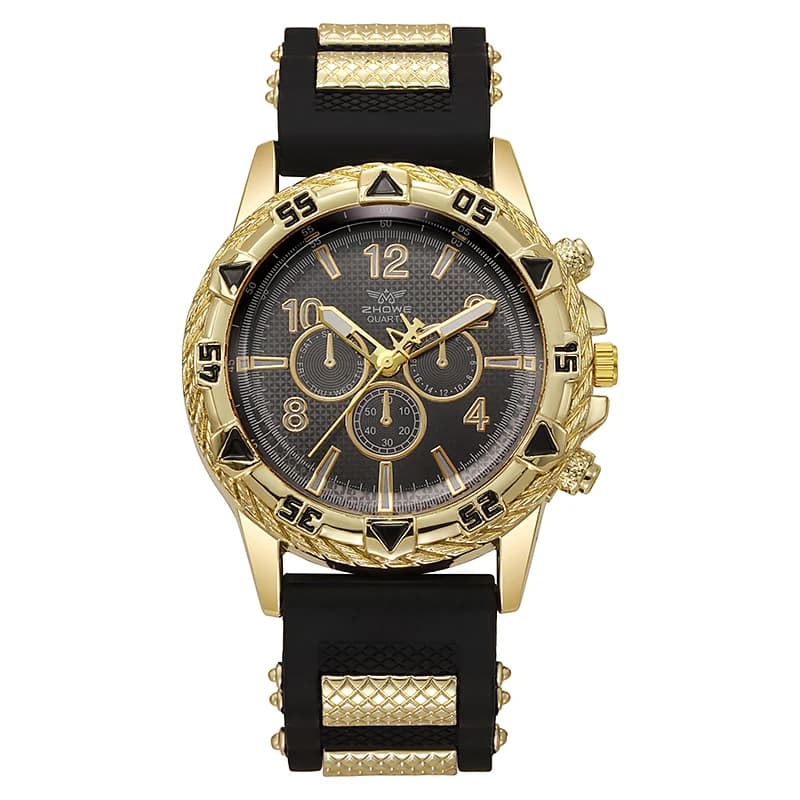 Fashion Sports Style Silicone Men's Watch Casual Wrist Watch - 3